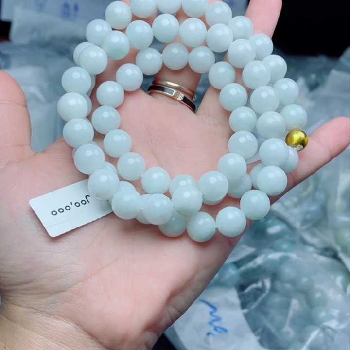 未镶嵌定制翡翠珠串