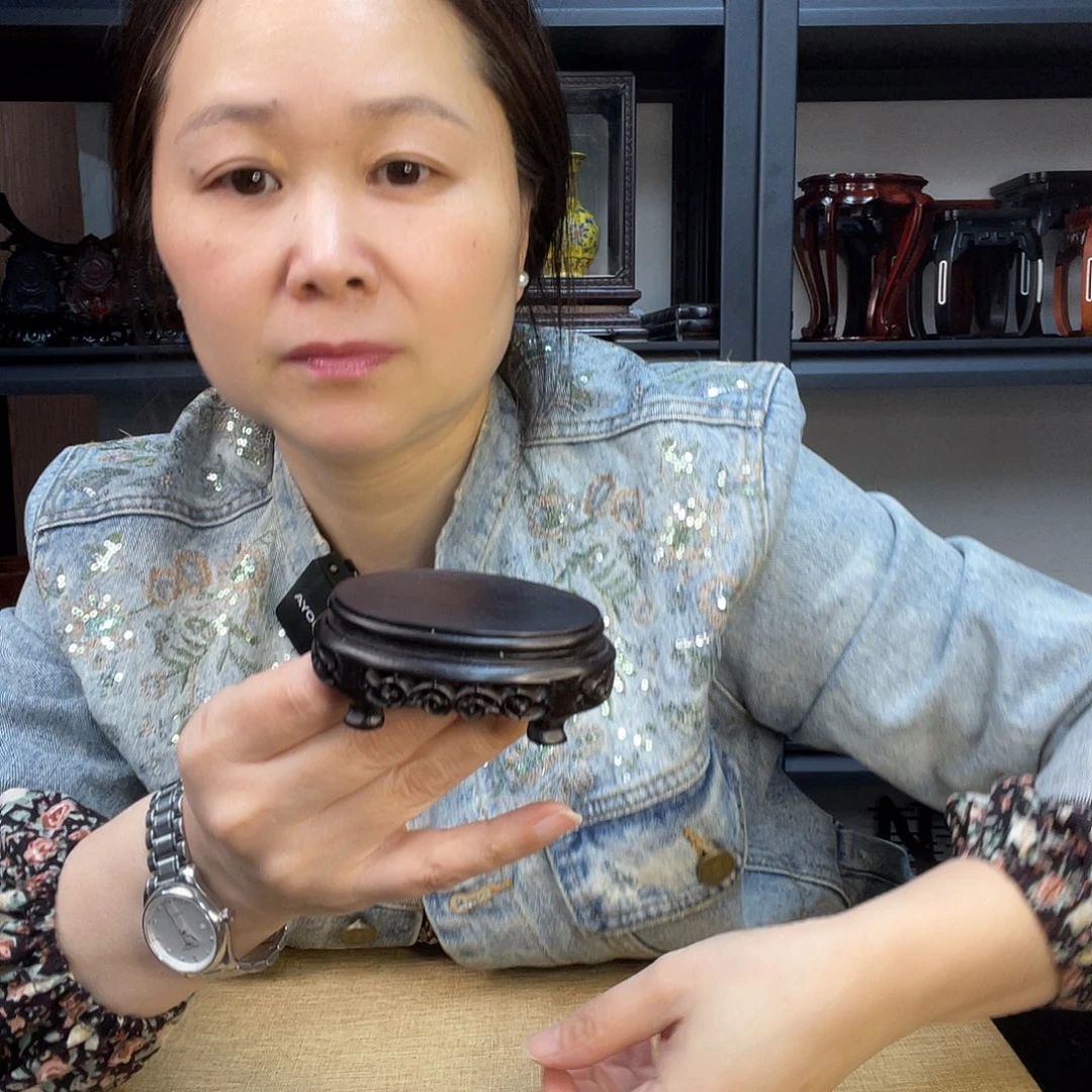 木红木底座工艺品