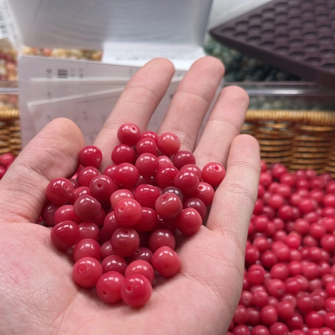 吊坠白玉菩提z10/150颗微瑕浓郁油桃+10颗猫爪