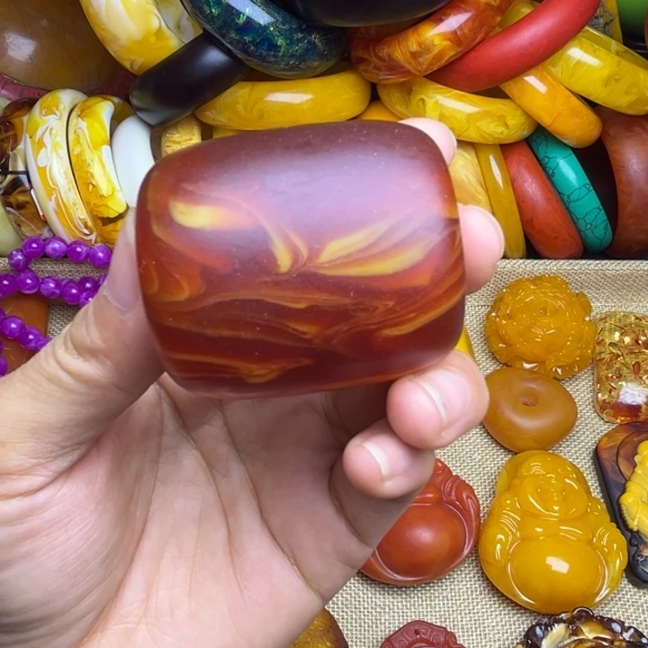琥珀未镶嵌手链蜜蜡