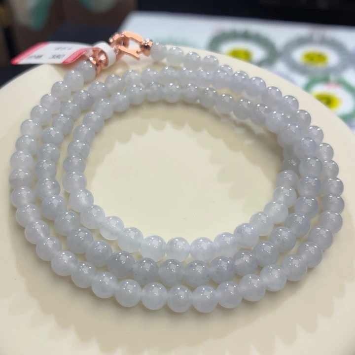 翡翠未镶嵌手链冰胶卡5.5