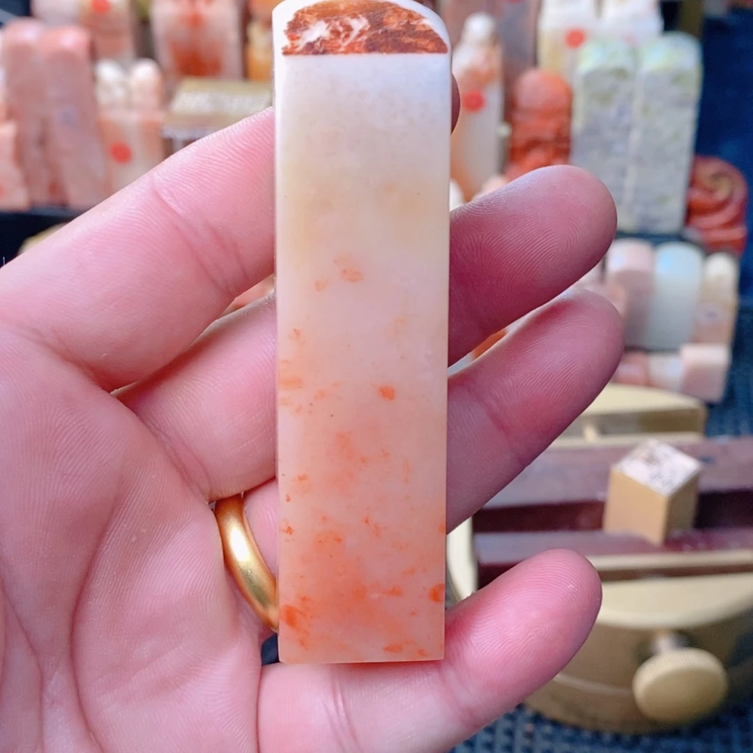 桃花水洞，原石皮，手工篆刻2.2姓名