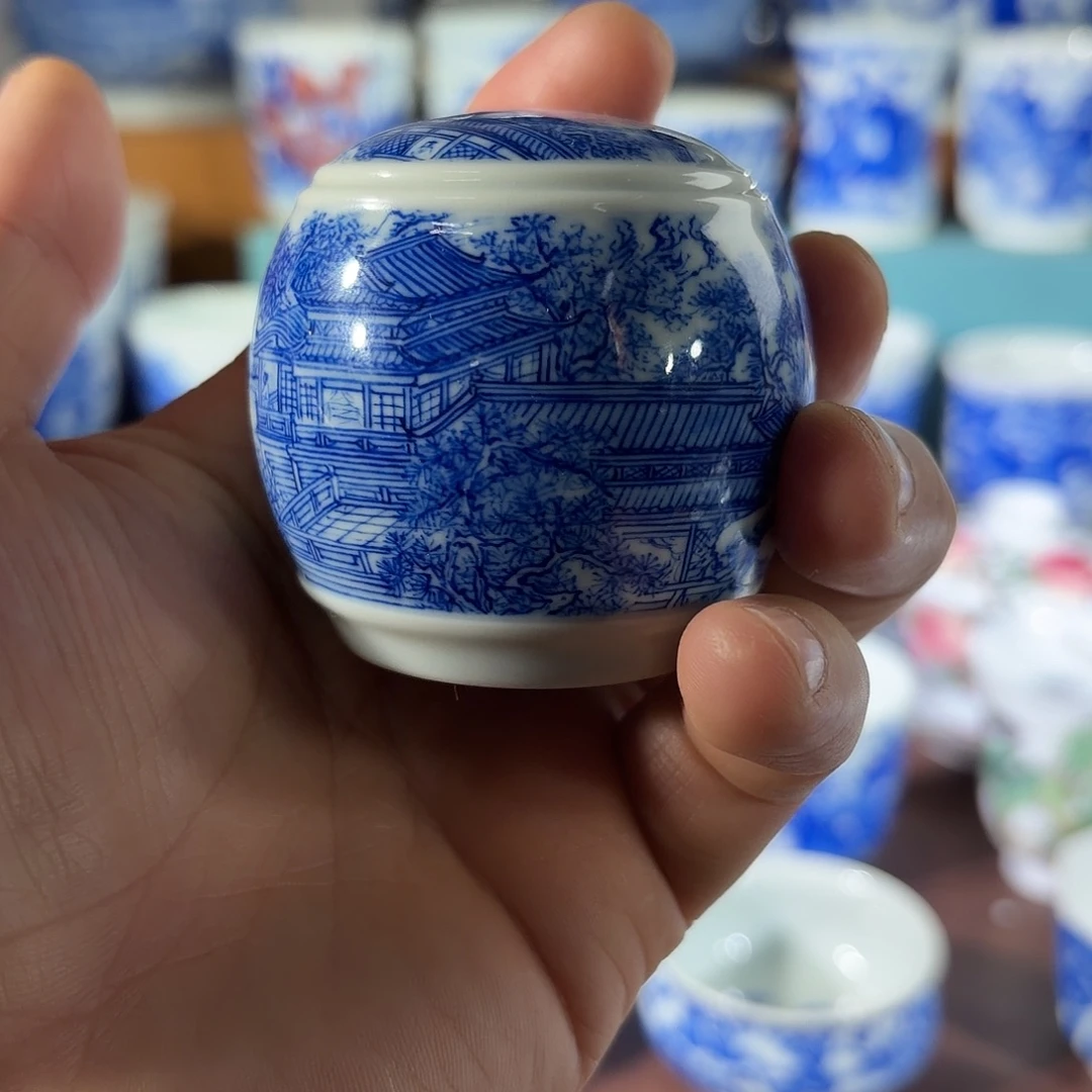 杯子陶手工手绘的陶瓷杯