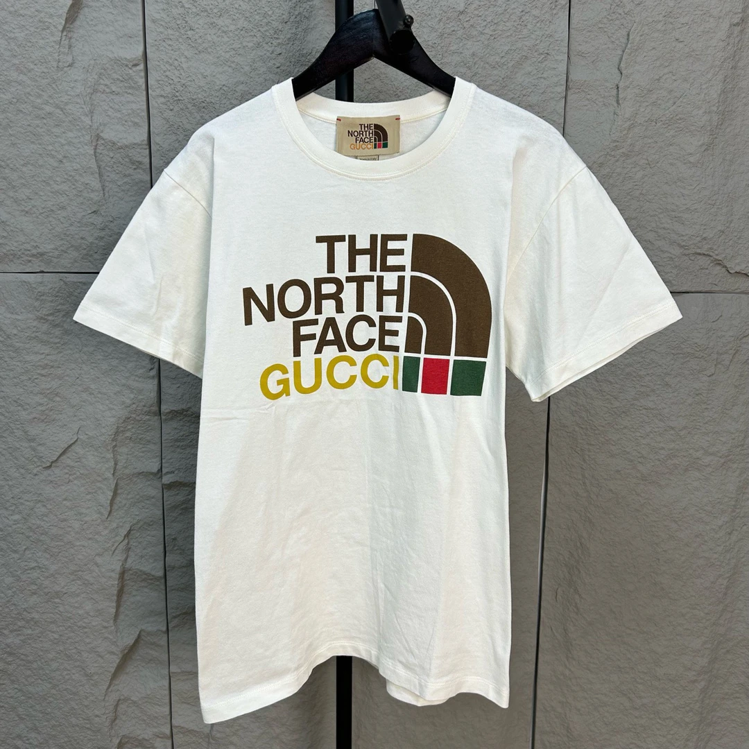 99新 GUCCI/古驰 北面联名短袖 XXS码 ys000701