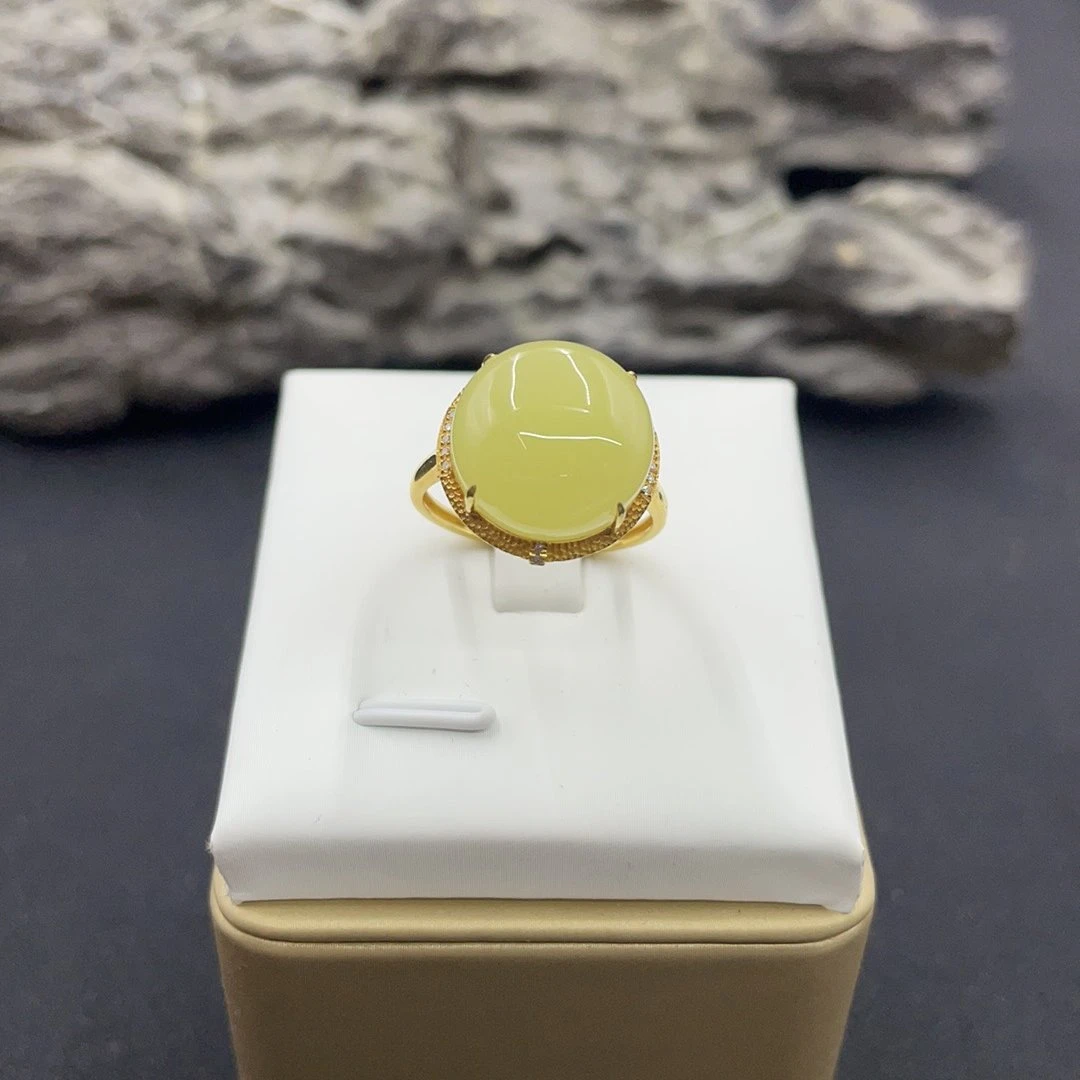 BY0607FZJT标563 北玉精选 和田玉戒指