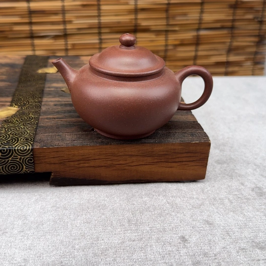 紫砂茶壶150cc紫泥潘壶
