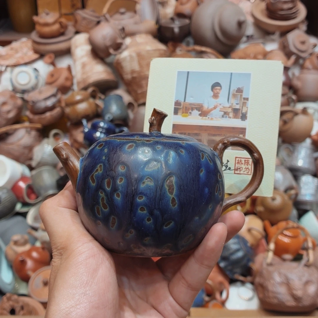 柴烧老岩泥高温茶器皿