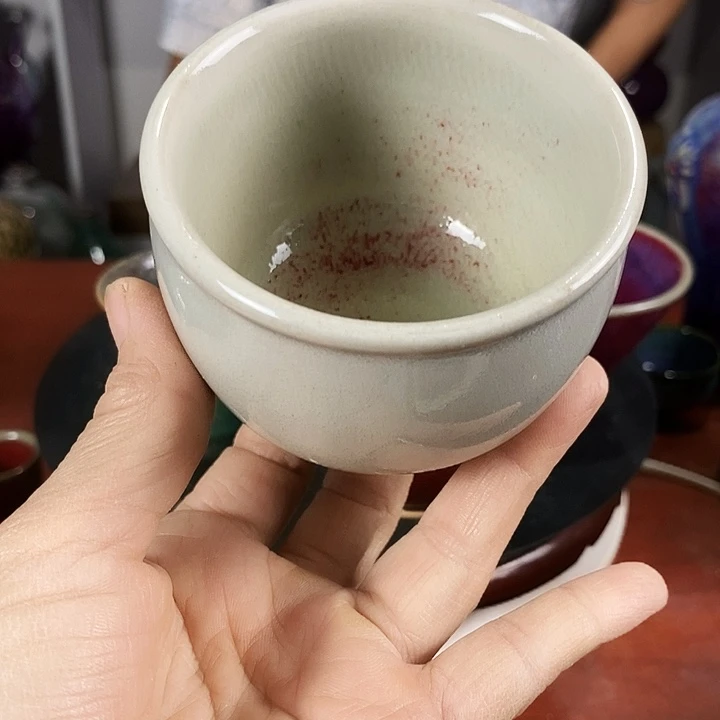 瓷片尚峰钧窑作品手工艺杯