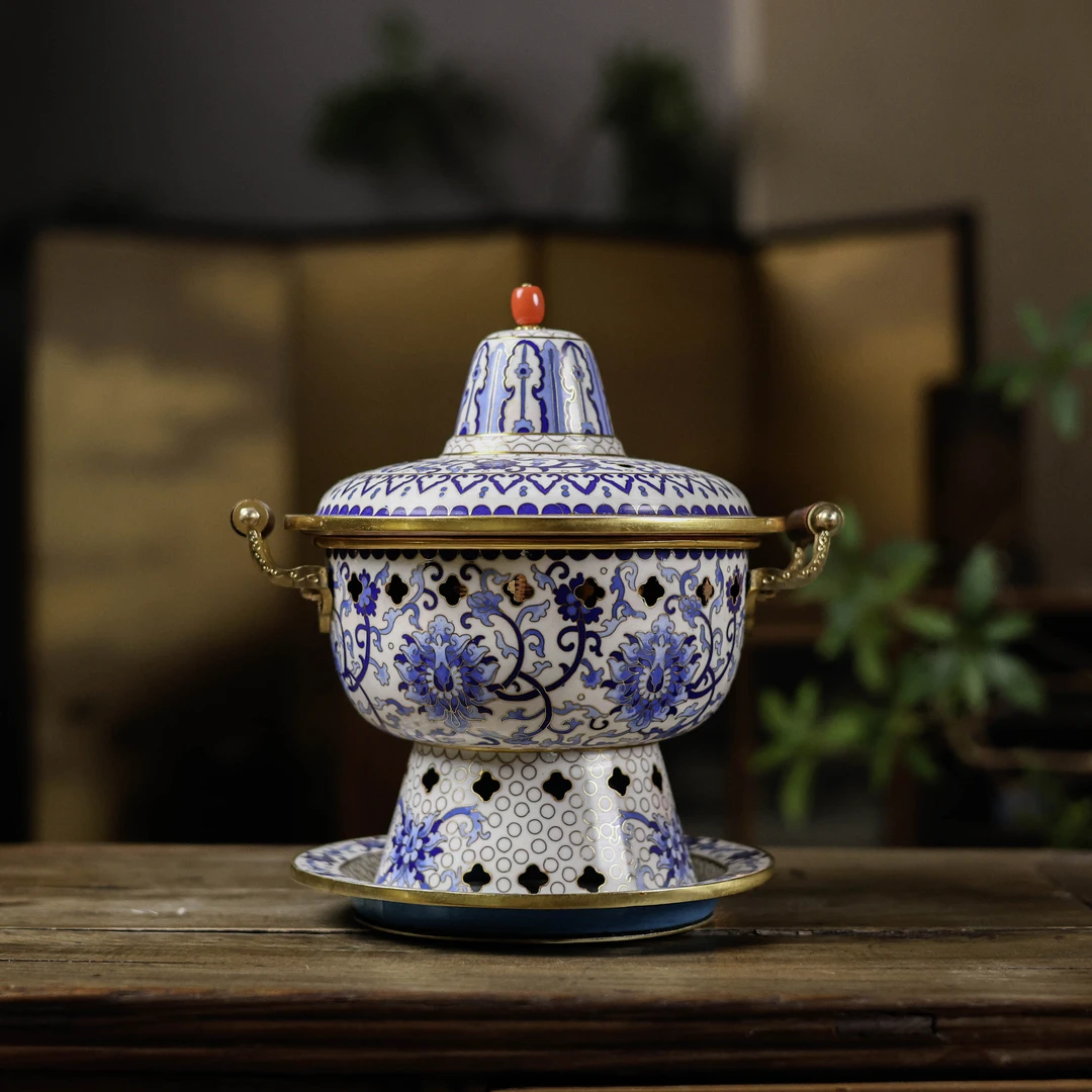 【老王】新荣记-青花瓷-景泰蓝铜火锅