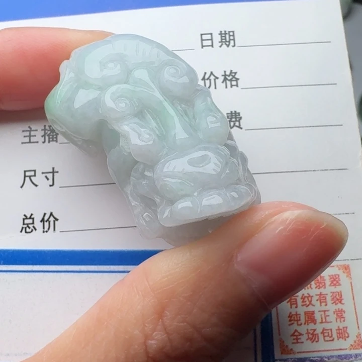 翡翠未镶嵌颈饰貔貅