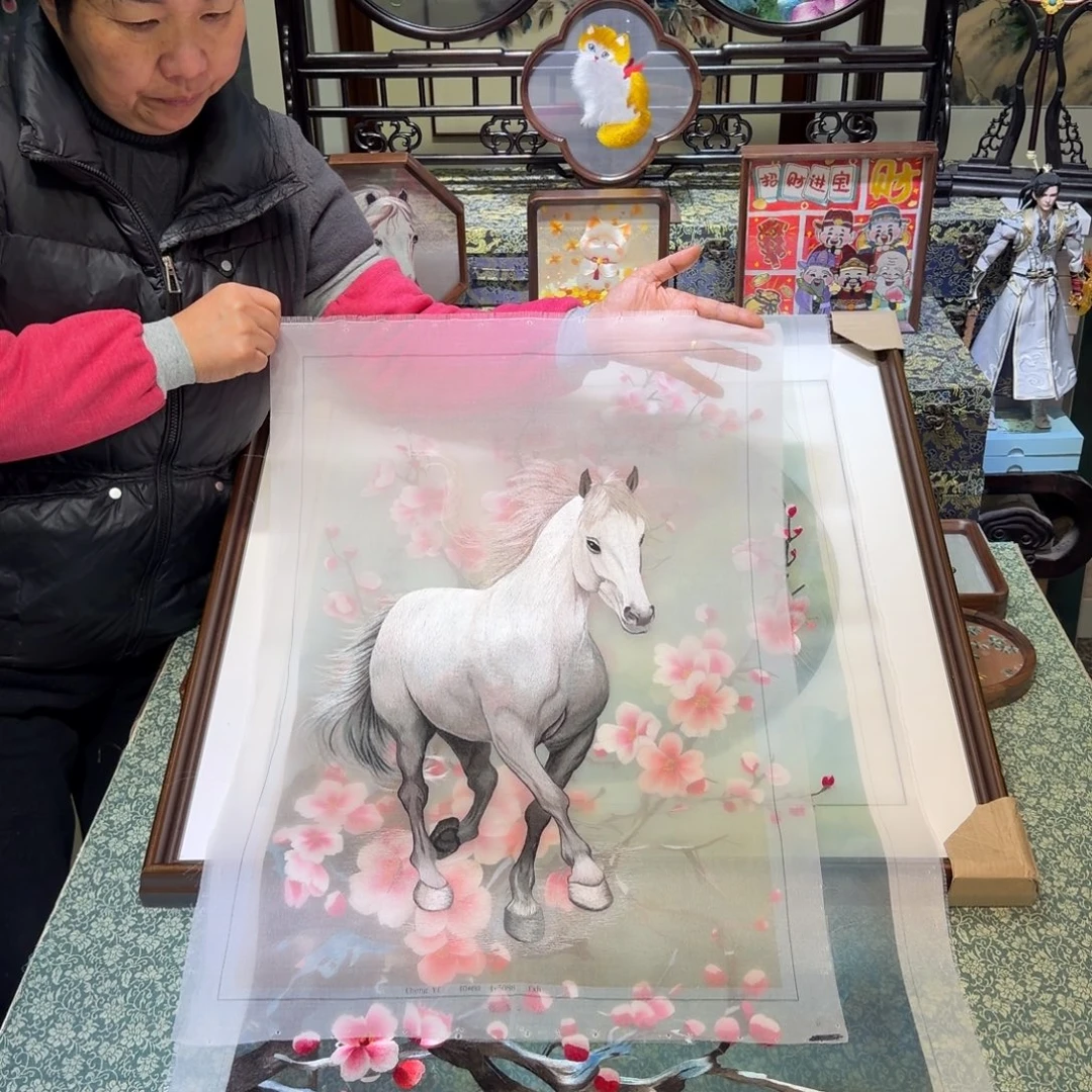 刺绣手工苏绣工艺单面绣片