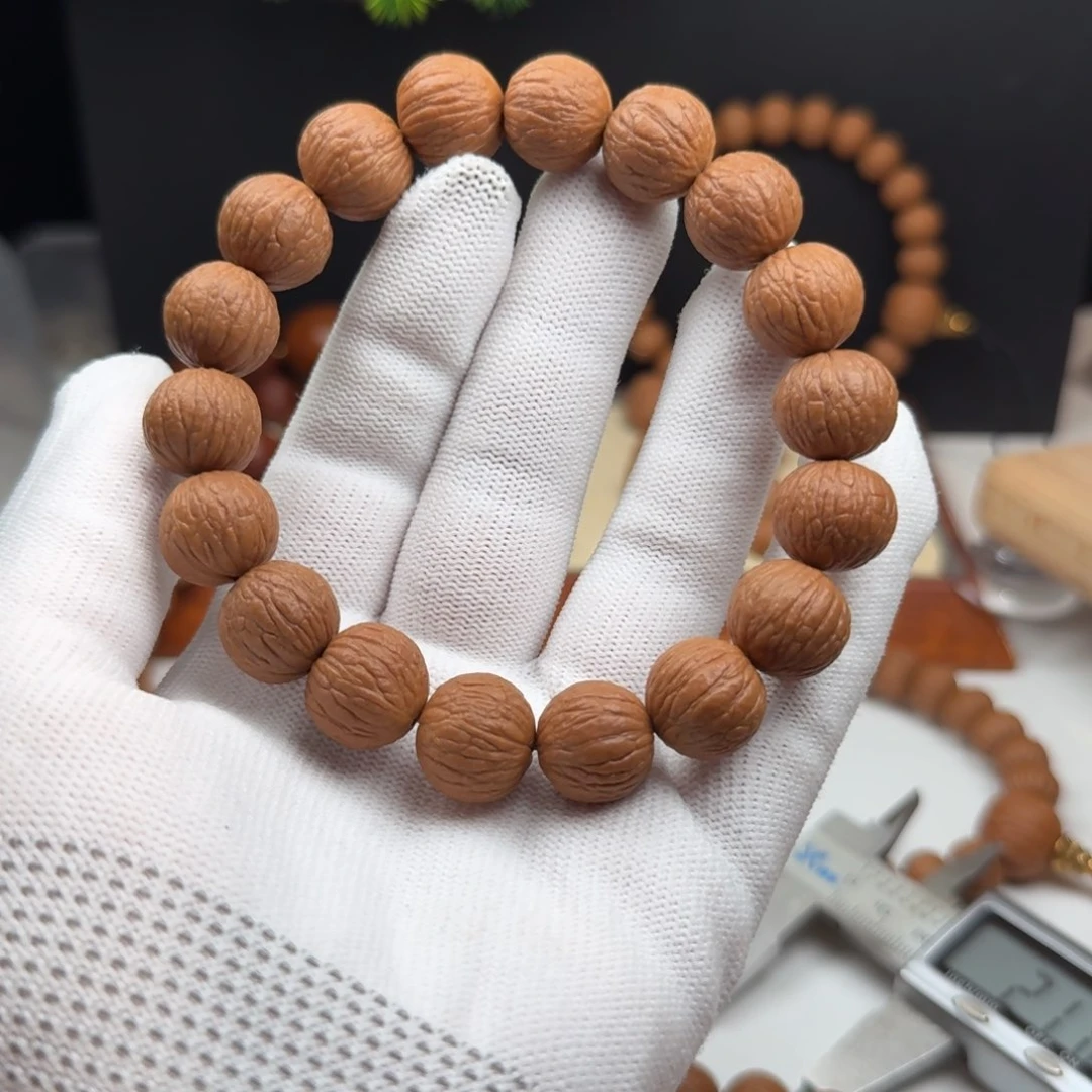 猴头核桃手串14磨盘凤羽