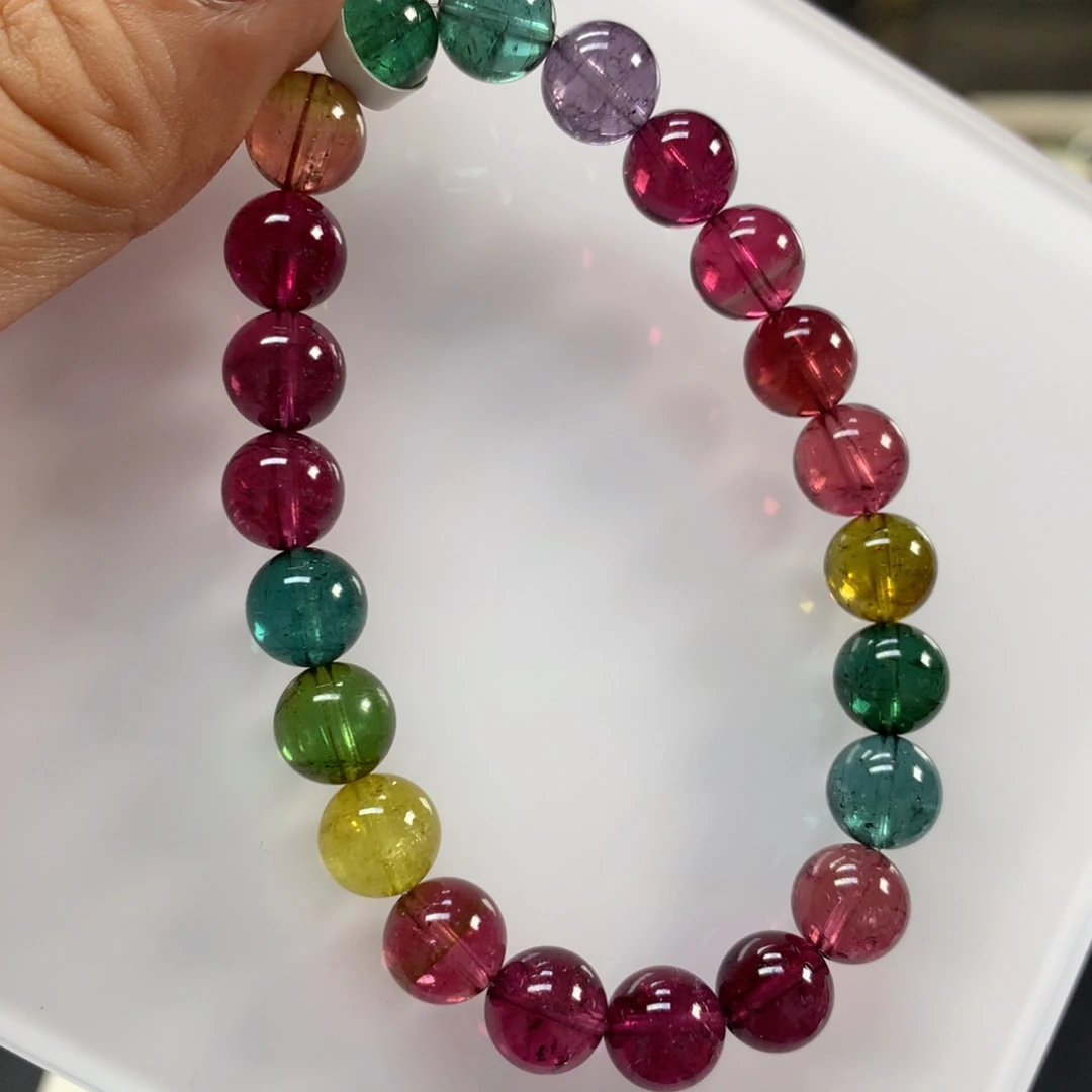 未镶嵌手链碧玺8.8左右