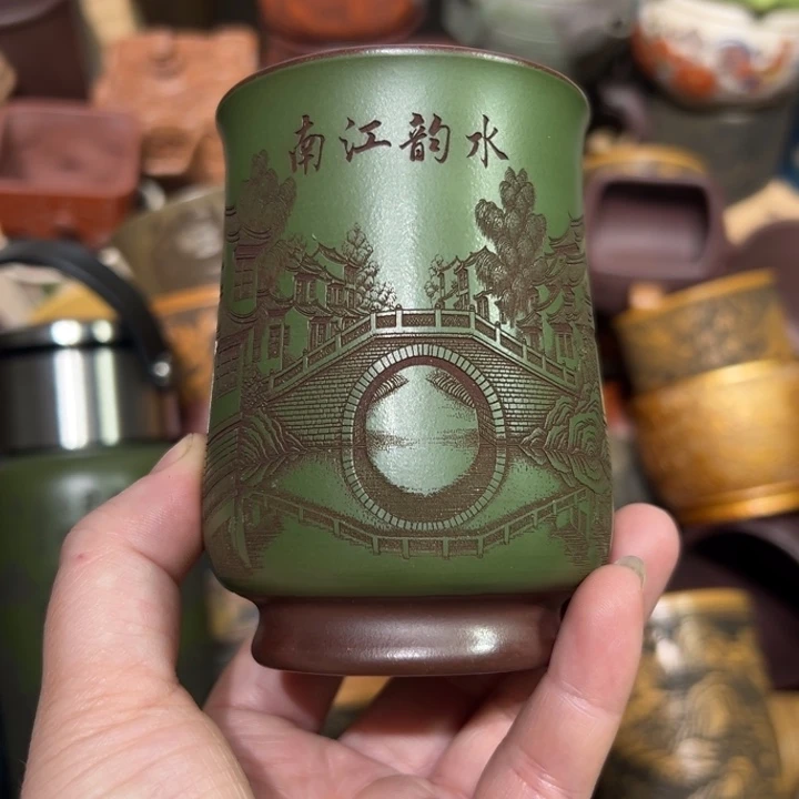 紫砂茶杯宜兴紫砂主人杯