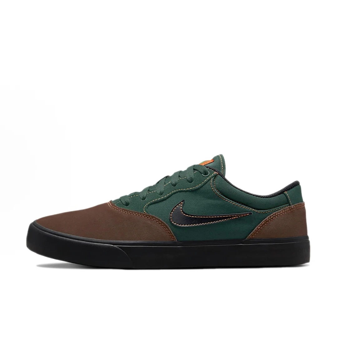 Nike SB Chron 2 2 舒适日常 防滑耐磨低帮 板鞋 男女同款 棕绿