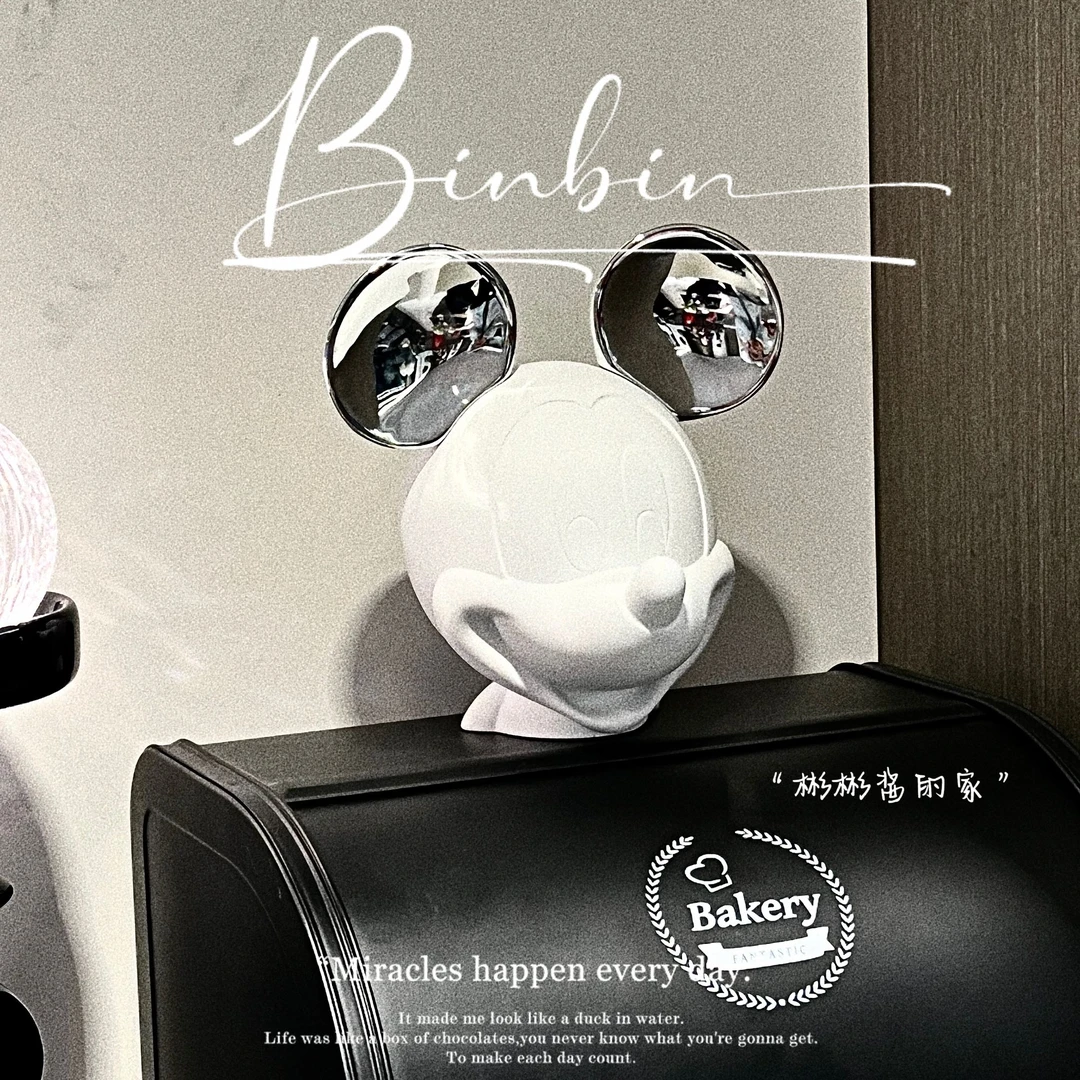 米奇头存钱罐装饰摆件客厅卧室卡通可爱桌面装饰品米老鼠生日礼物