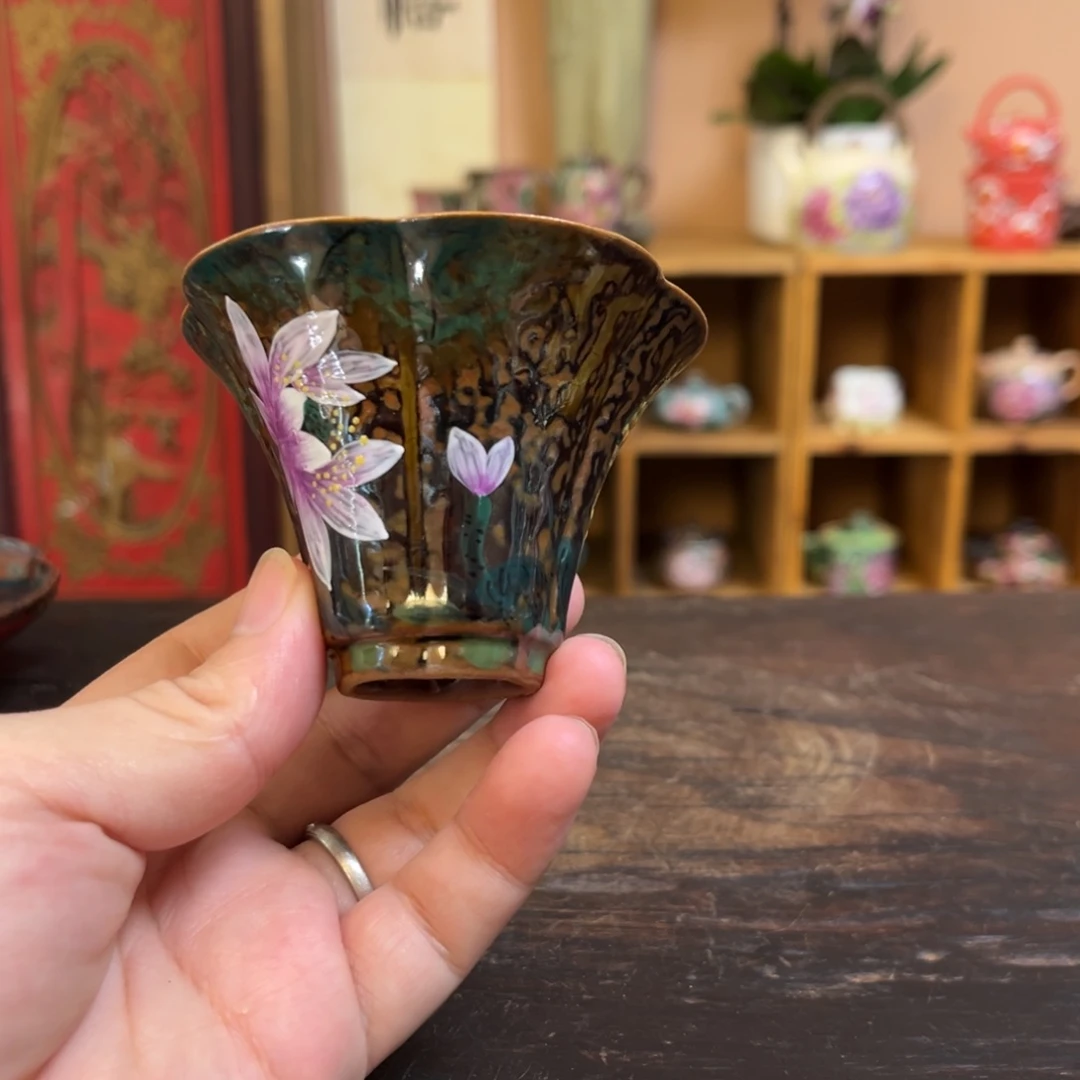 柴烧手工手绘陶瓷