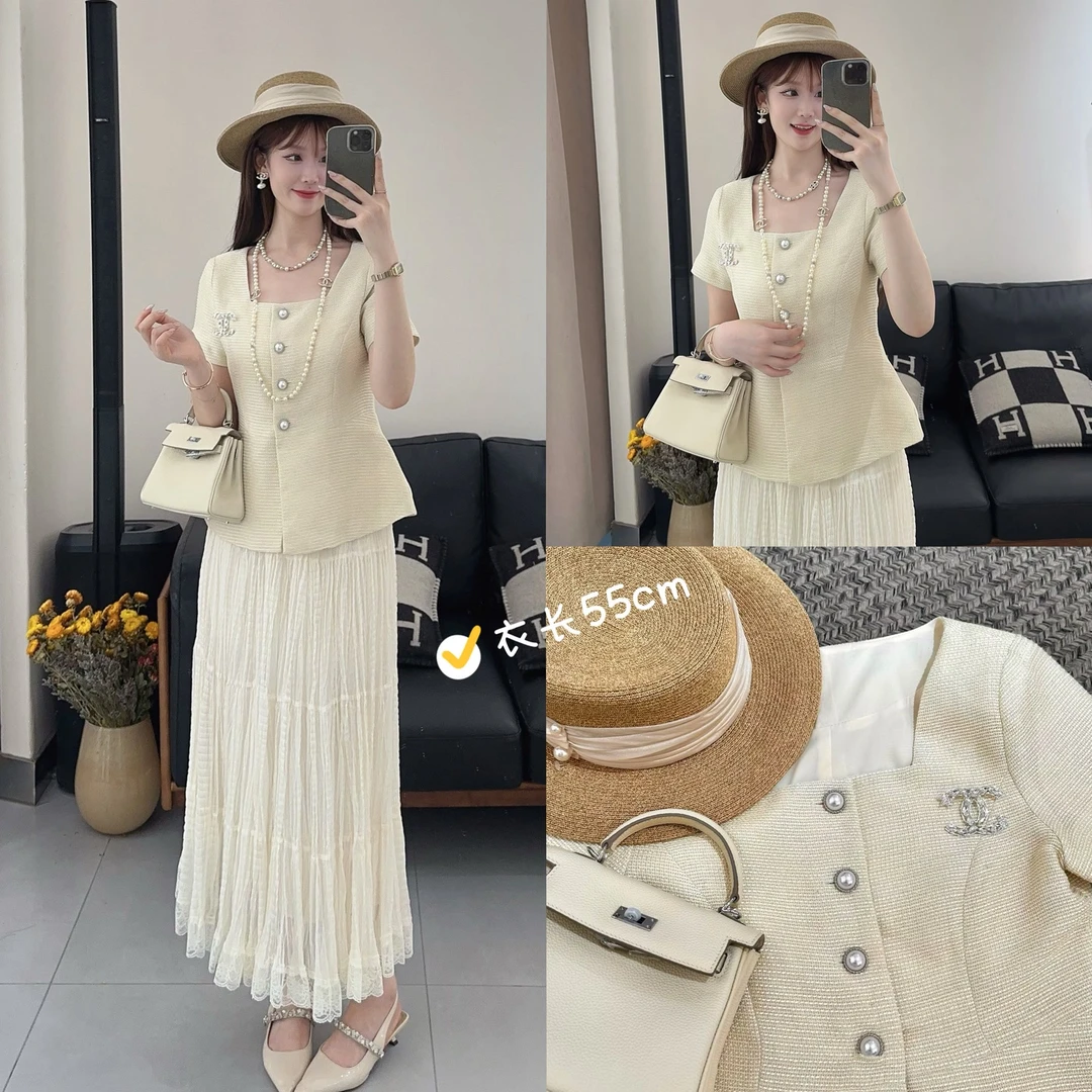 YOUTH FILM【千金感】小香风上衣（送胸针）9930