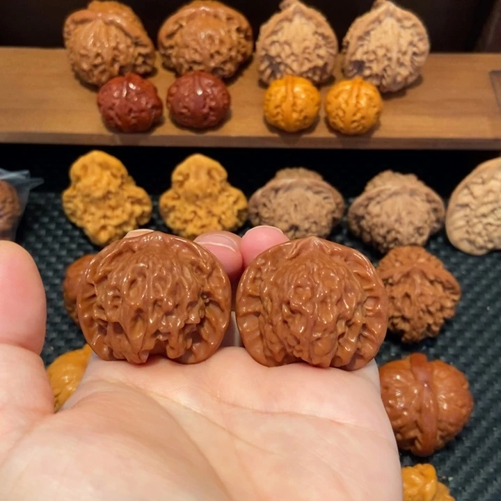 文玩核桃吊坠38尺寸盘山公子帽0212