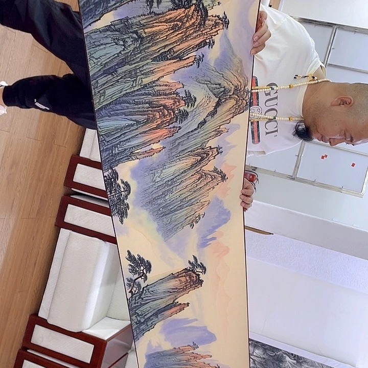 国画宋庄的一个小镇上