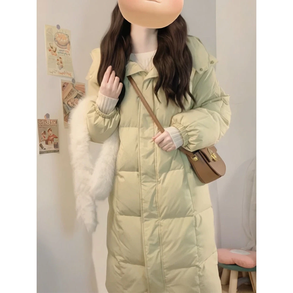 冬季棉服长款2024新款棉衣棉袄韩版宽松加厚过膝甜美可爱学生外套