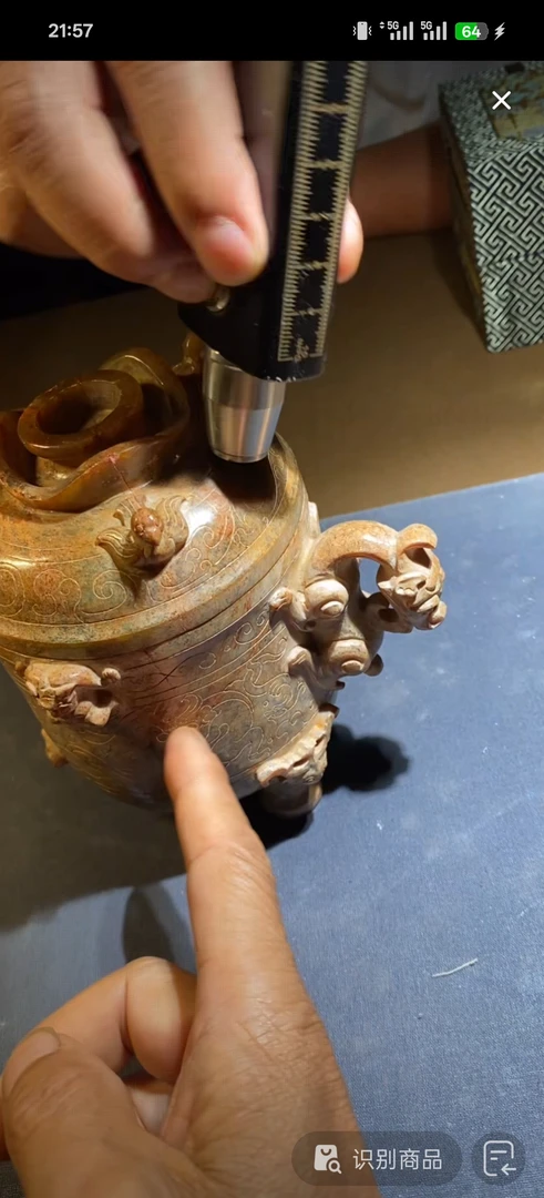 新疆青海格尔木黄口吊坠赠中国结