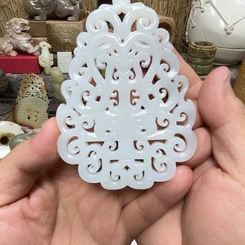 和田玉未镶嵌挂件