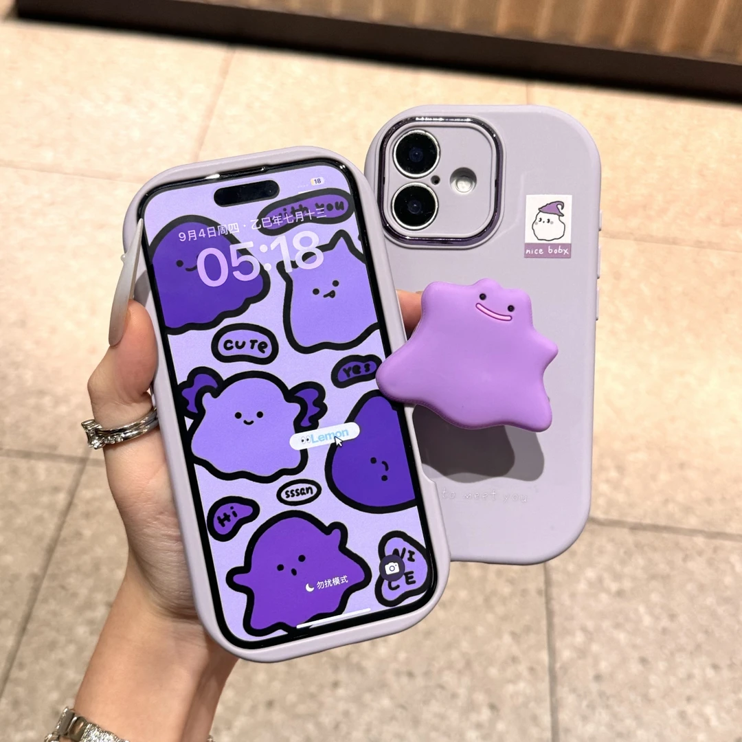 怪兽标签支架金属框大胖子适用于iPhone16苹果15苹果14promax创意