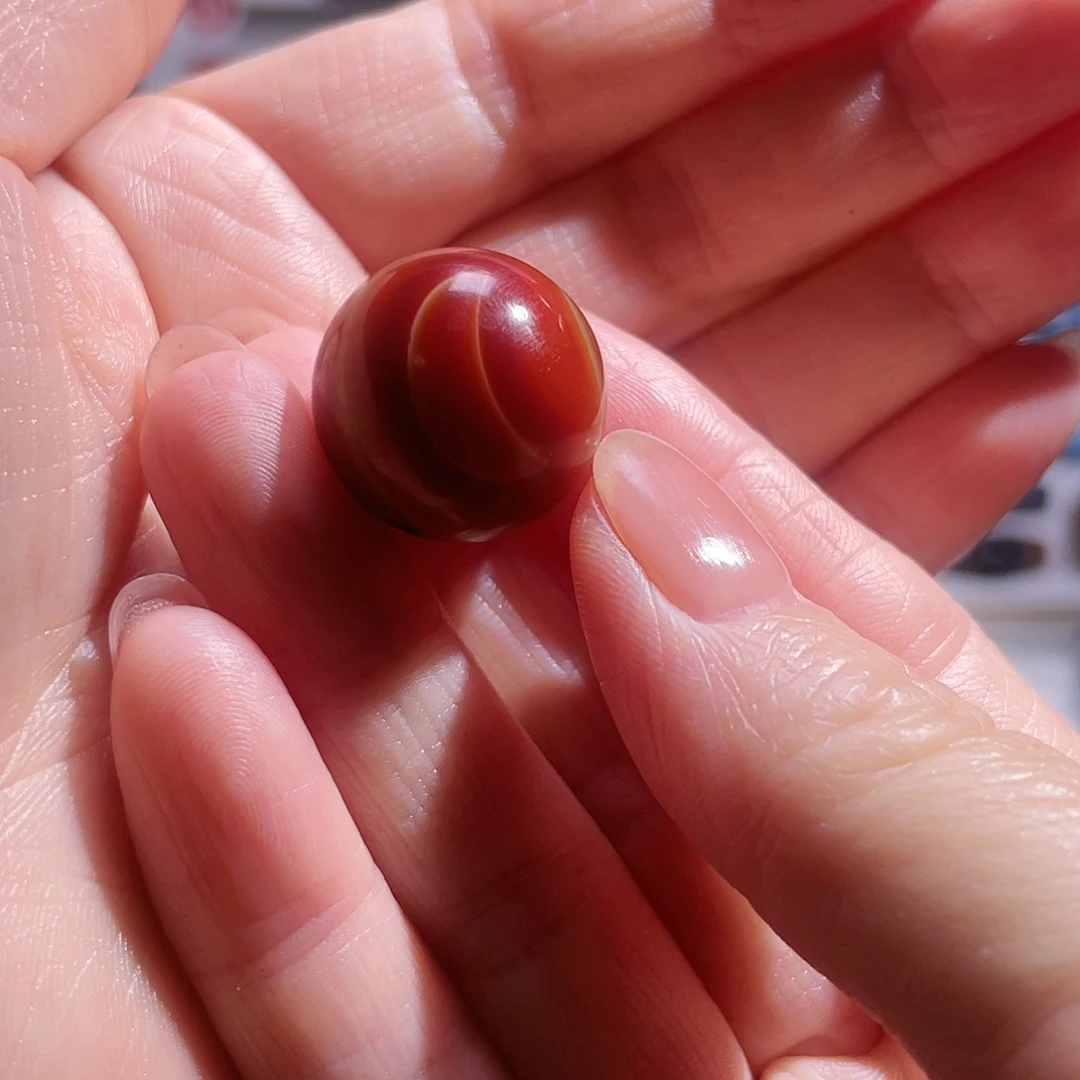 吊坠玛瑙未镶嵌玛瑙日月精华珠