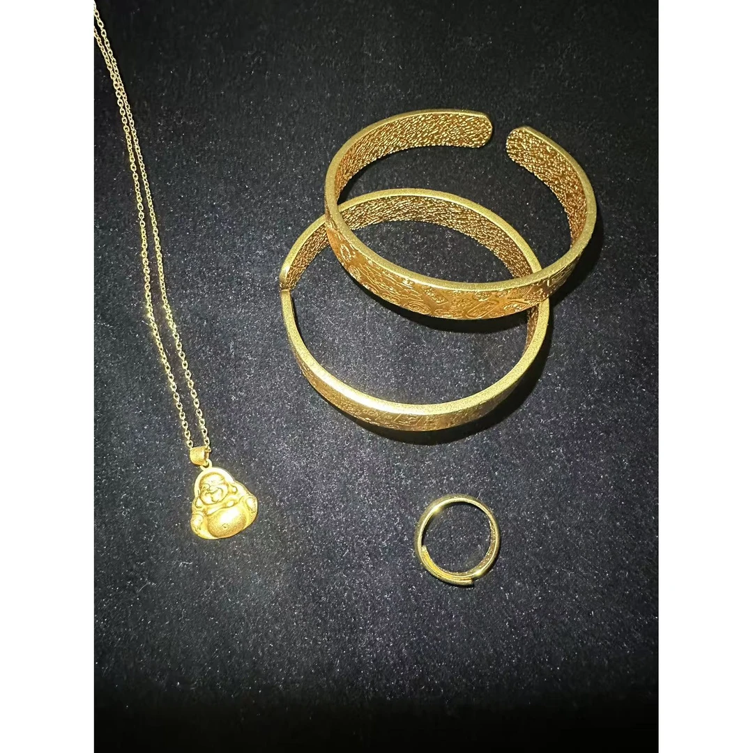【金荣】如意纳福手镯精美佛公合金项链