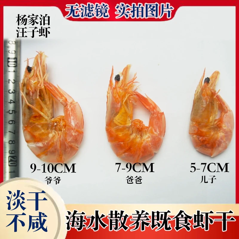 盐田烤虾干开袋即食海鲜高蛋白低脂肪零食淡干不咸营养健康有嚼劲
