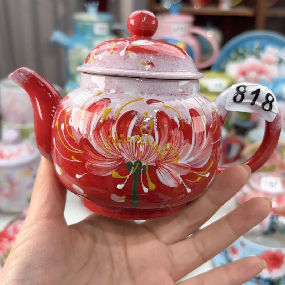 景德镇手绘高温釉下彩陶瓷茶具