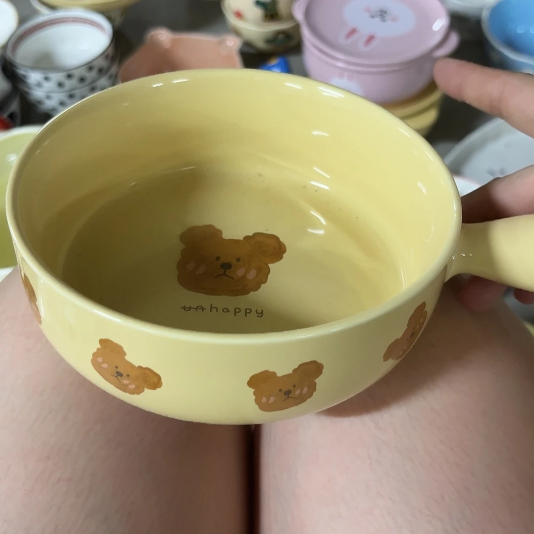 搪瓷小熊手柄一个