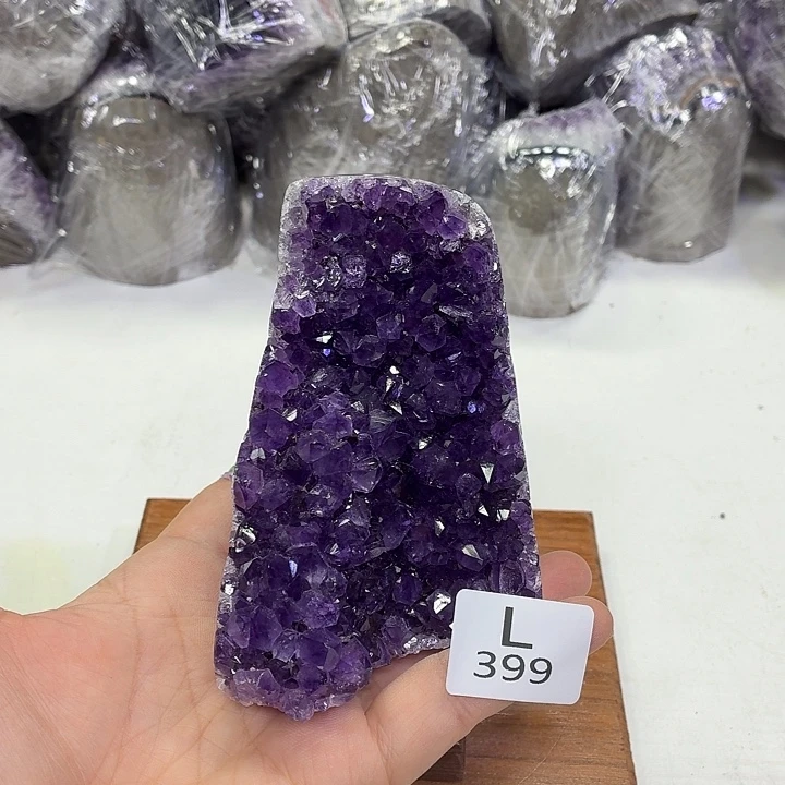 水晶未镶嵌摆件天然紫水晶