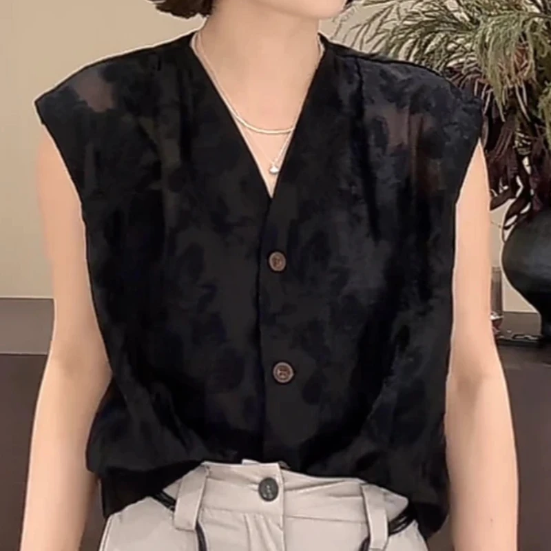 国风重工刺绣提花小众设计感马甲女2025夏季时尚气质独特别致上衣