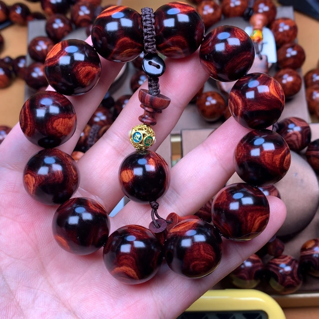 黄花梨/降香黄檀锦**花黄花梨手串2.0