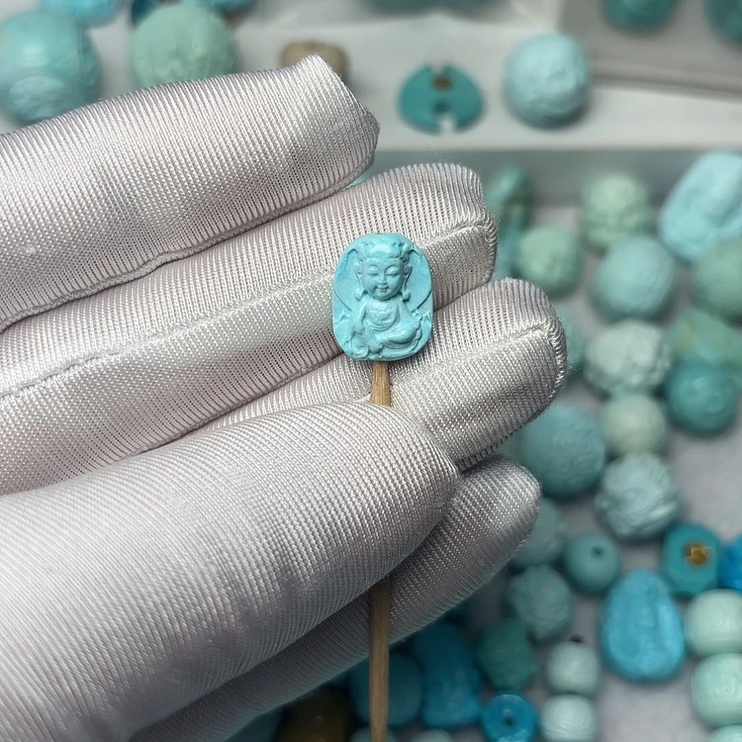 绿松石珠宝半成品未镶嵌