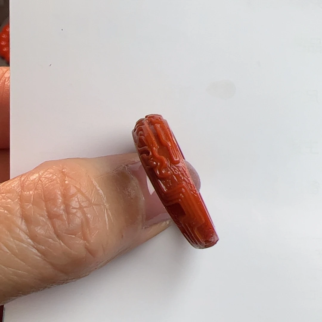 南红玛瑙指环未镶嵌