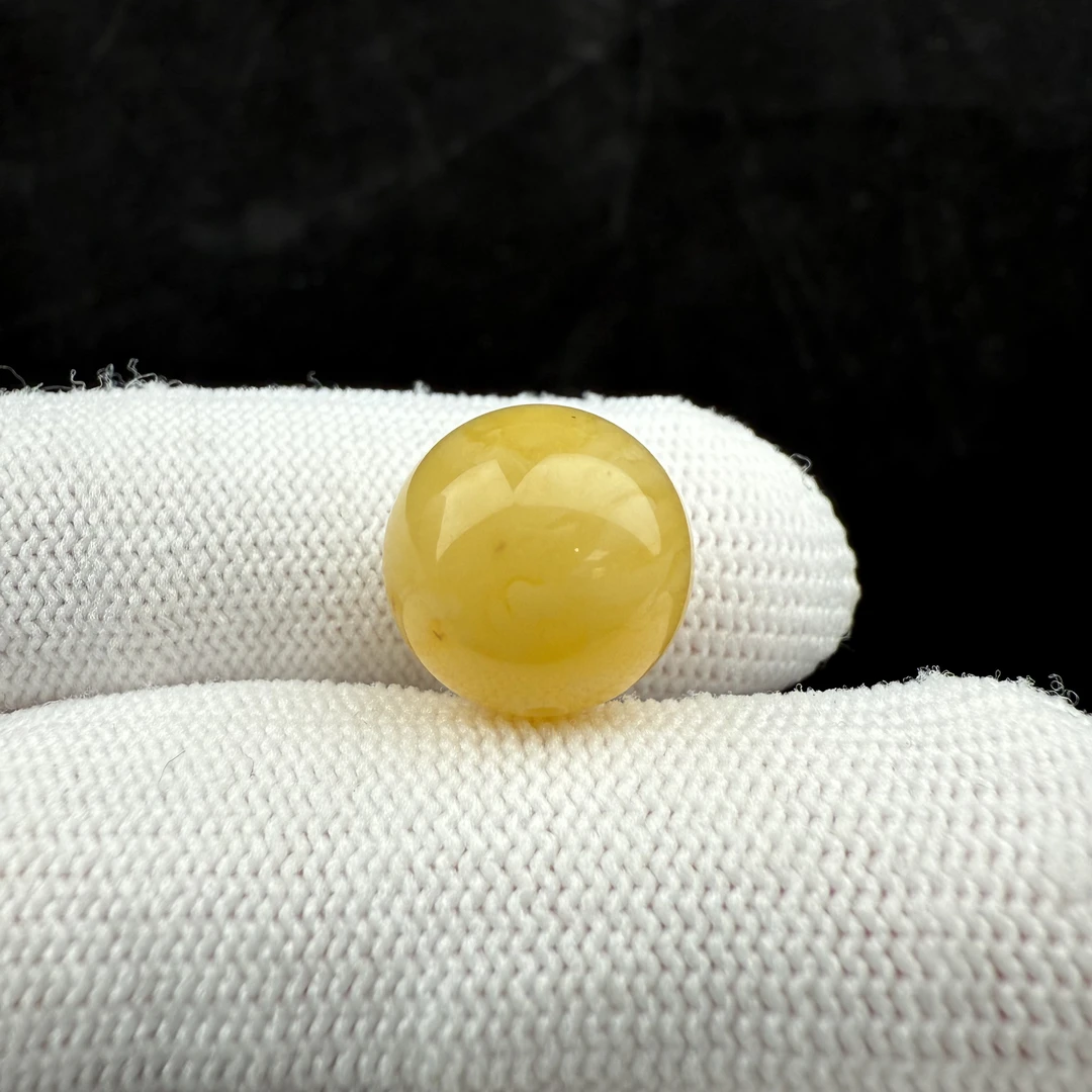D3573天然蜜蜡 微瑕特价圆珠 13.4mm支持复检假一罚四