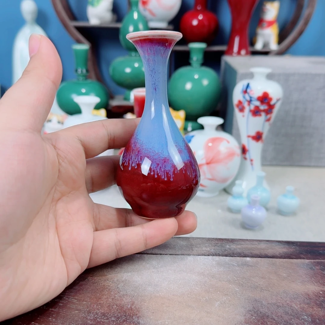 陶瓷手工小花器摆件