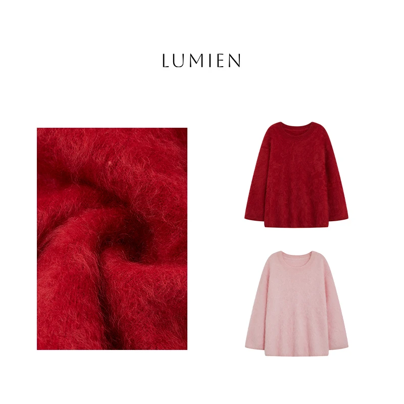 【LUMIEN】黑标系列-奢宠羊绒拉毛毛衣LX4LTT020