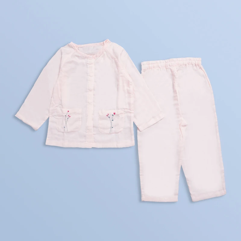 B079女童家居服套装长袖