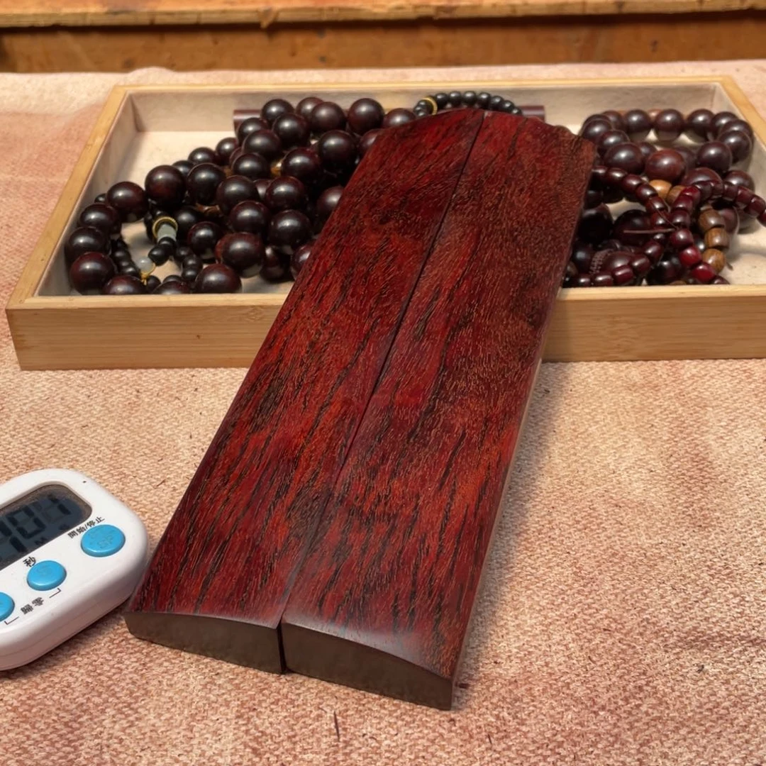 飞***员檀香紫檀（小叶紫檀）镇尺01号一对