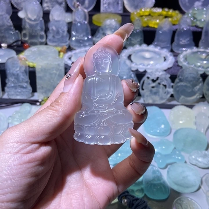 光***明未镶嵌岫玉吊坠吊坠