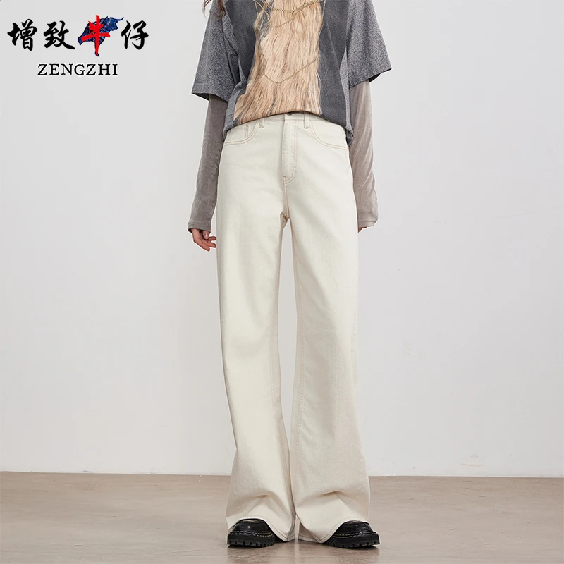 ZENGZHI/增致牛仔JSY9335夏季休闲窄版阔腿裤通勤宽松女装牛仔裤