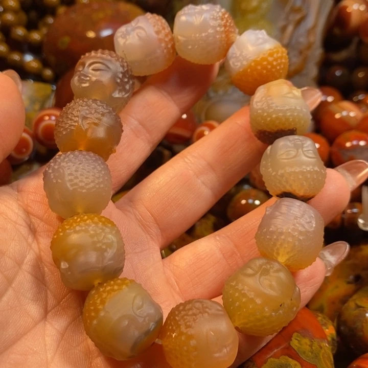 玛瑙/玉髓手链未镶嵌草*汁