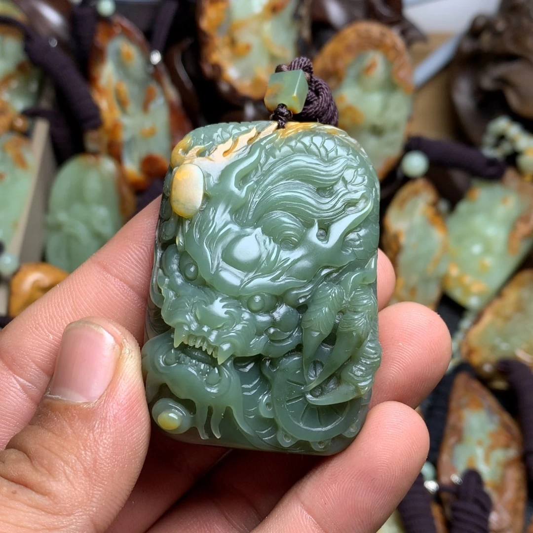 岫岩河磨玉（透闪石质玉）未镶嵌挂件