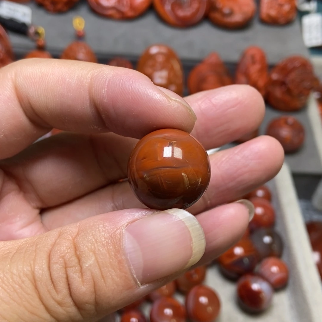 南红玛瑙未镶嵌配饰20mm