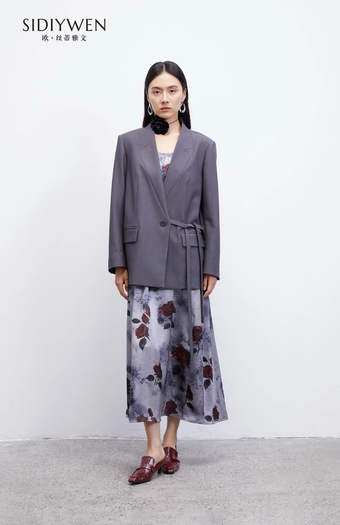 雅文背心裙+西装0563+1128+1036+0671气质百搭复古洋气