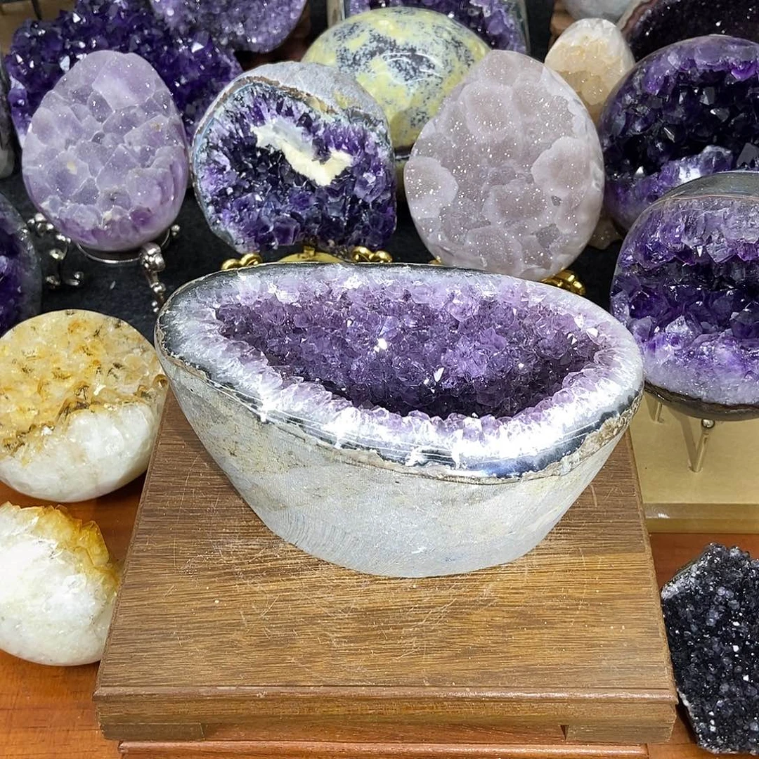 大型摆件（非配饰）紫晶未镶嵌